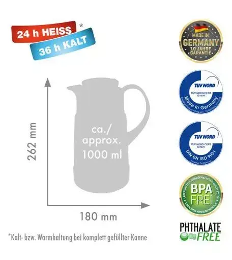 Termoss kanna ROTPUNKT 320 RI 1,0 l Photo 2