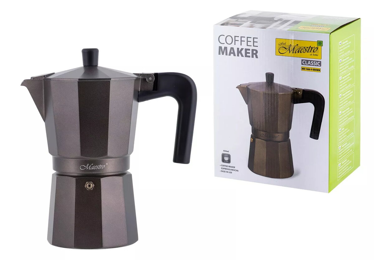 Maestro MR-1666-9-BROWN Moka kafijas kanna 9