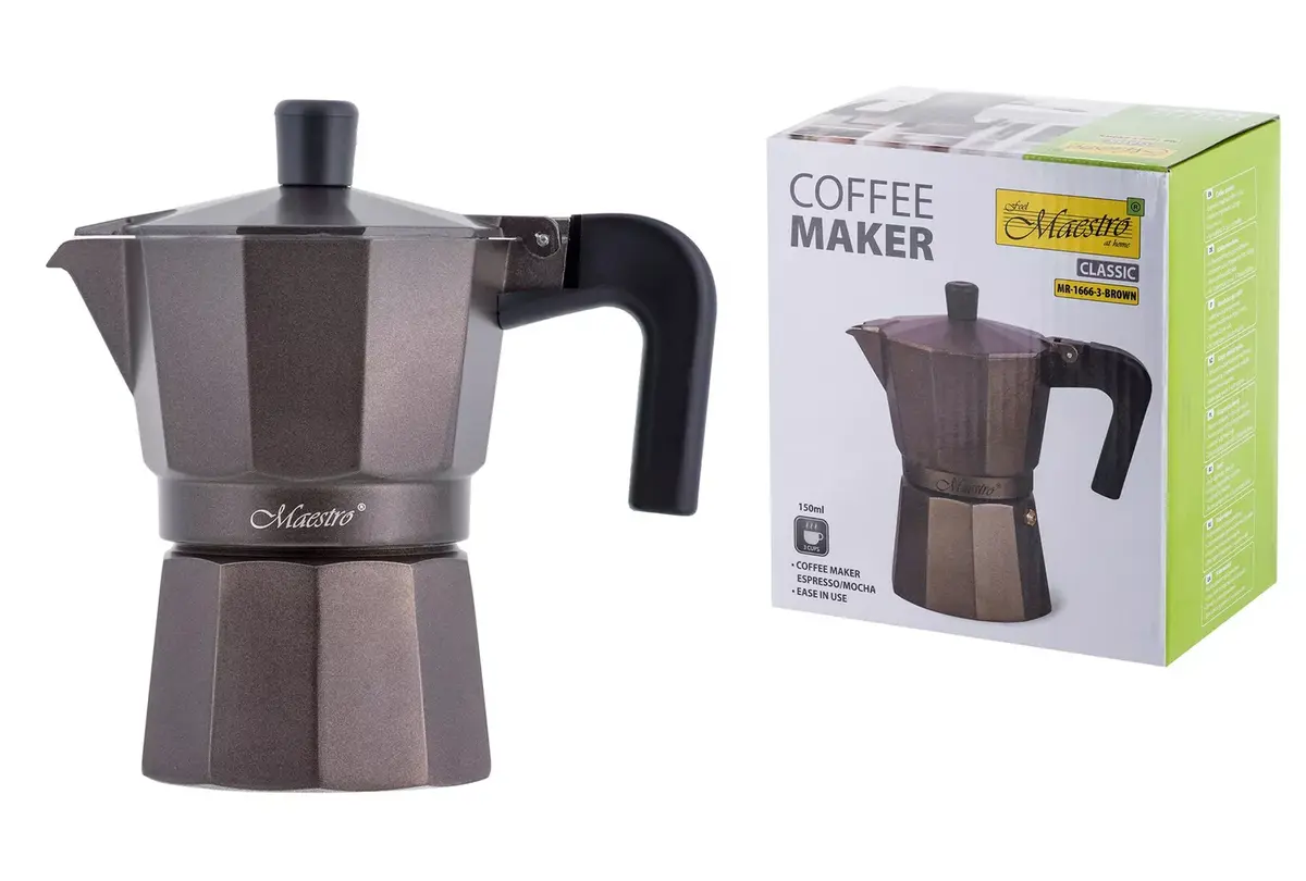 Moka pot Maestro MR-1666-3-BROWN 3 cups Photo 5
