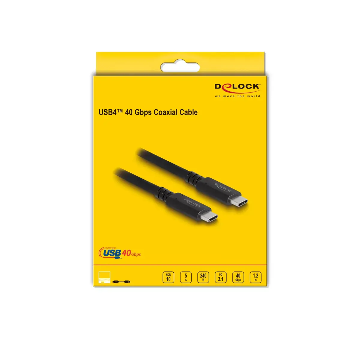 Кабель DeLOCK USB4 1.2 м Photo 3