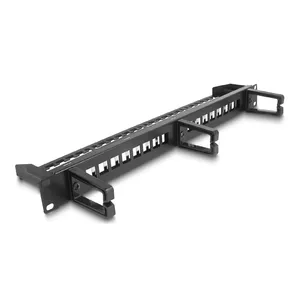DeLOCK 19" Keystone Patch Panel 16 port 1U black