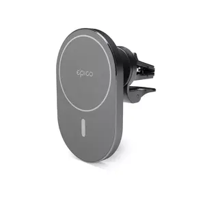 Car mobile device charger Epico 9915111300035 for smartphones USB input 5/9 V output up to 9 V wireless fast charging 1 m cable grey
