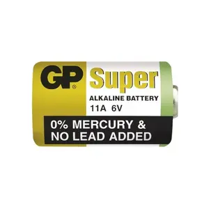 GP Super Alkaline vienreizlietojama baterija MN11 6V, komplekts 5 gab.