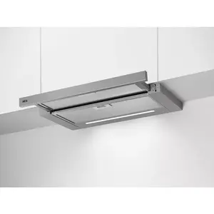 AEG DPS5650AM Полувстраиваемая Выдвижная Серая 550 м³/ч 54 дБ Класс А