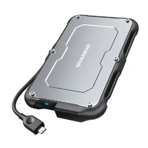 HDD/SSD korpuss GRAUGEAR G-2502-C-10G 2.5" Melns Tērauds 6TB