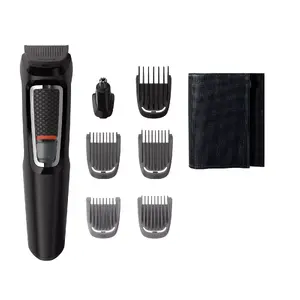 Триммер Philips MG3720/15 Multigroom 7-в-1 — 7 насадок, стальные лезвия, 60 мин работы, NiMH аккумулятор, чёрный