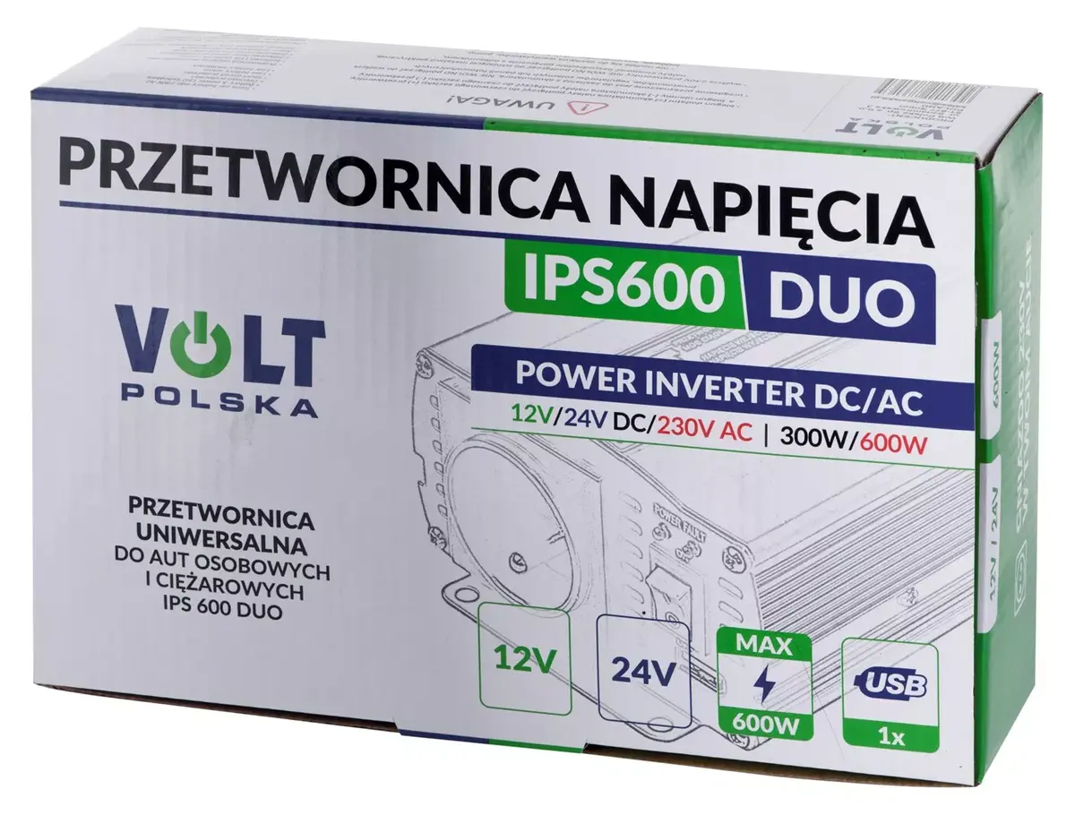 Volt Polska IPS 600 DUO sprieguma pārveidotājs 12V/24V Photo 5