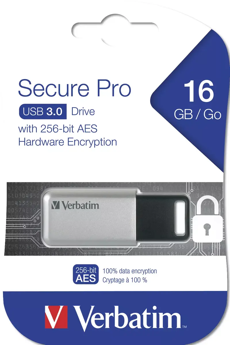 USB zibatmiņa Verbatim 16GB Secure Pro Photo 3
