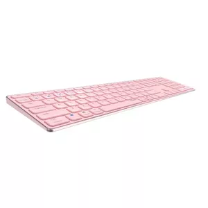 Клавиатура Rapoo E9800M Беспроводная Bluetooth QWERTZ Немецкая Розовая