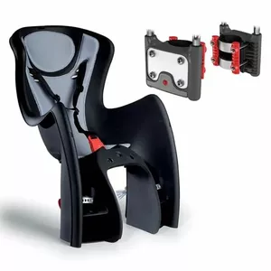 Okbaby Bodyguard New Rear Child Bike Seat for 27.5-29 inch Wheels with 114 Degree Frame Mount and H70 Fastener, Black