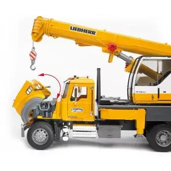 Celtņa kravas auto BRUDER MACK Granite Liebherr Photo 8