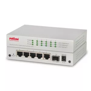 ROLINE 21.14.3523 tīkla pārslēgs Vadīts Gigabit Ethernet (10/100/1000) Pelēks