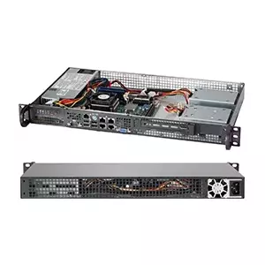 Supermicro CSE-505-203B server barebone Rack (1U)