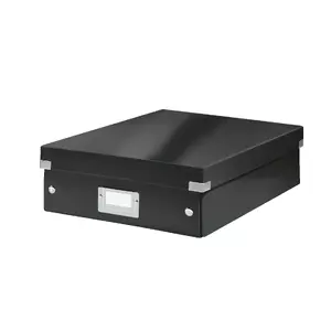 File storage box LEITZ 60580095 — polypropylene (PP), black, 280×370×100 mm