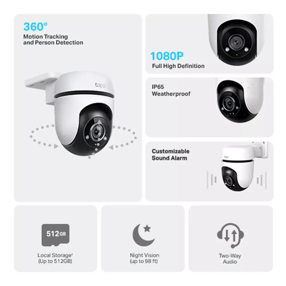 IP kamera TP‑Link Tapo C500 — āra 1080p pan/tilt Photo 2