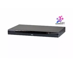 KVM slēdzis ATEN KN1108VA 8 porti VGA USB/PS/2 Full HD 1920x1200 1U skapis, melns