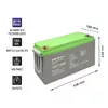 QOLTEC gēla akumulators 12V 150Ah Photo 2