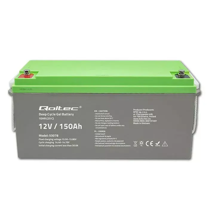 QOLTEC gēla akumulators 12V 150Ah Photo 5