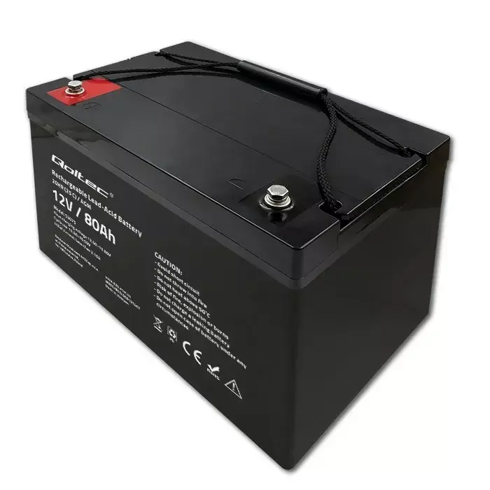 Qoltec 53075 AGM akumulators 12V 80Ah Photo 4