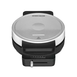 Вафельница Rommelsbacher WA 850 — 850 Вт, круглая поверхность 17,5 см для сердечек, черно‑серебристая
