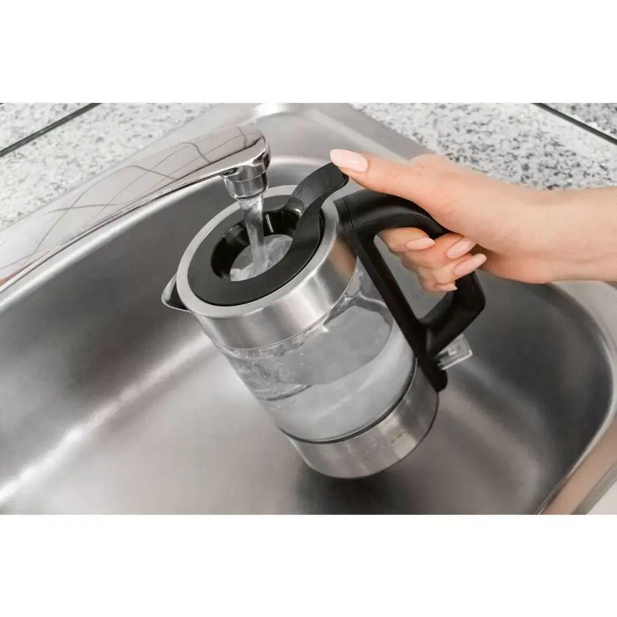 Electric kettle ProfiCook 1 L 1600 W PC-WKS 1229 G Photo 2