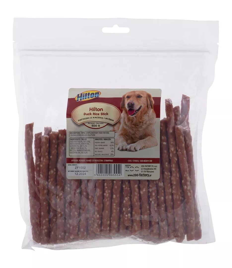 Suga suņiem Hilton Duck rice stick