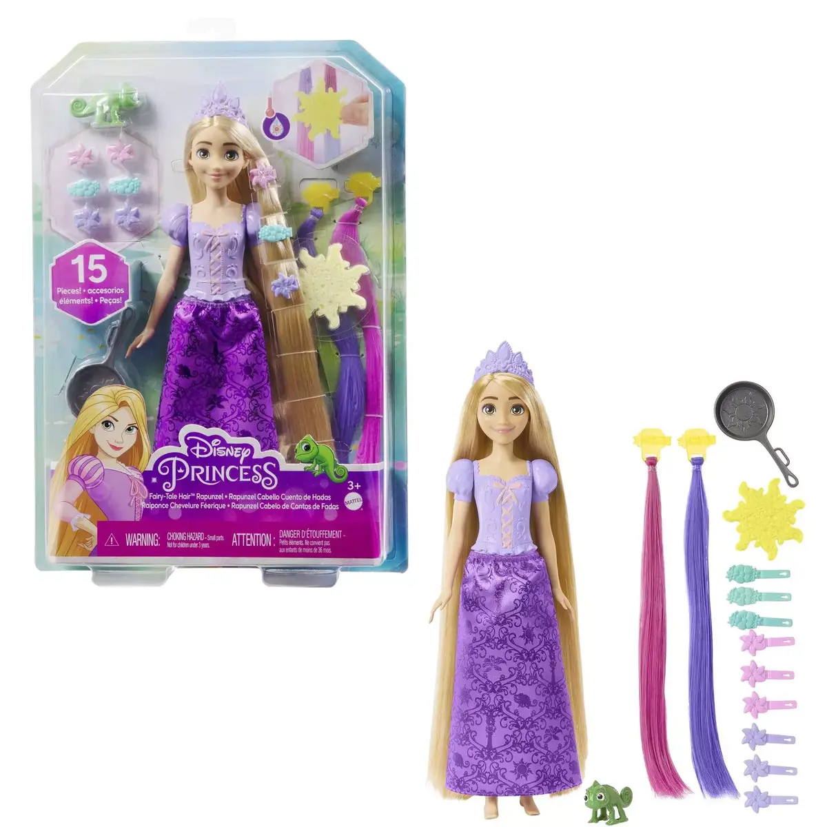 Modes lelle Mattel Disney Princess FAIRY-TALE HAIR Rapunzel Photo 7