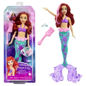 MATTEL Disney Princess Color Splash Ariel Fashion Doll Multicolour 300 mm Female for Girls from 3 Years