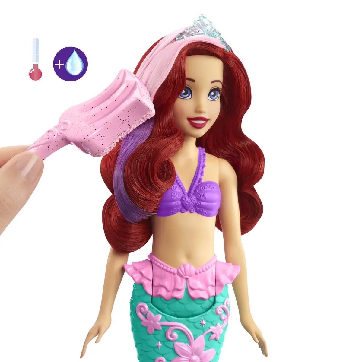 MATTEL Disney Princess Color Splash Ariel Fashion Doll Photo 4
