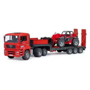Transportlīdzekļu komplekts BRUDER MAN TGA kravas auto ar Manitou iekrāvēju