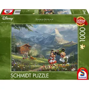 Пазл Schmidt Spiele Thomas Kinkade Studios Disney Dreams Collections Микки и Минни в Альпах 1000 шт
