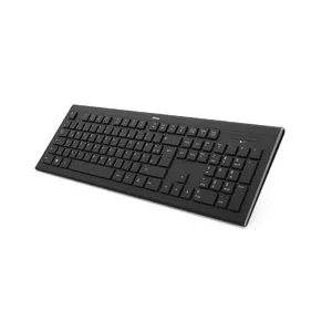 Hama Cortino tastatūra RF Bezvadu QWERTZ Vācu Melns