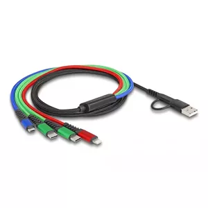 USB cable DeLOCK 87035 1.2 m USB 2.0 USB A USB C Micro USB-B Lightning
