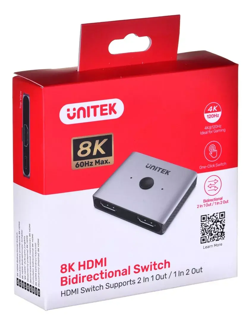 Unitek V1163A HDMI switch 2x1 8K 60Hz Photo 5