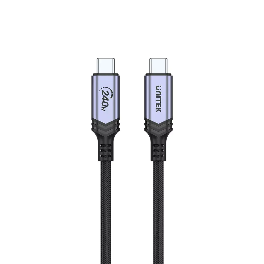 Unitek USB-C uz USB-C kabelis C14110GY-2M 2 m Photo 3