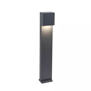 Lutec GEMINI XF LED Post Light, 9.5W, 4000K, Grey, IP54