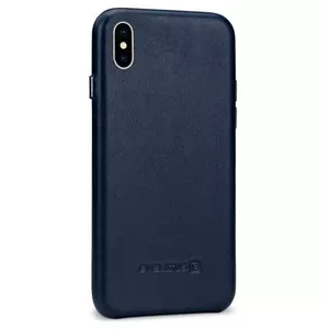 Кожаный чехол Evelatus для Apple iPhone X — тёмно-синий