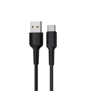 Borofone X16 USB-C kabelis ir 100 cm melns