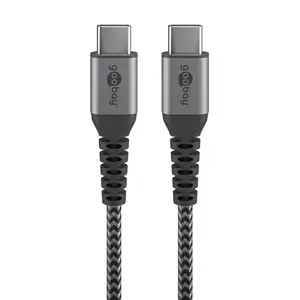 USB Cable Goobay 49301 USB 2.0 0.5m USB C Black Grey