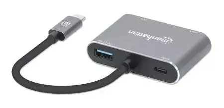 USB-C Dock/Hub Manhattan 4 Ports Photo 3