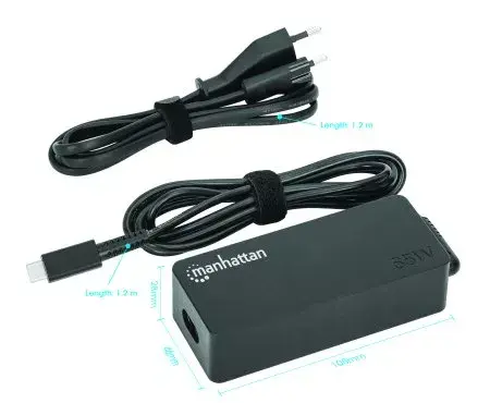 Laptop Charger Manhattan 65W USB-C Power Delivery Photo 5