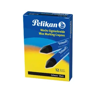 Rakstīšanas krīts Pelikan 701060 Melns 12 gab. Apaļš
