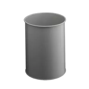 Atkritumu kaste metāla apaļa Durable 15 Pelēka Augstums 315 mm