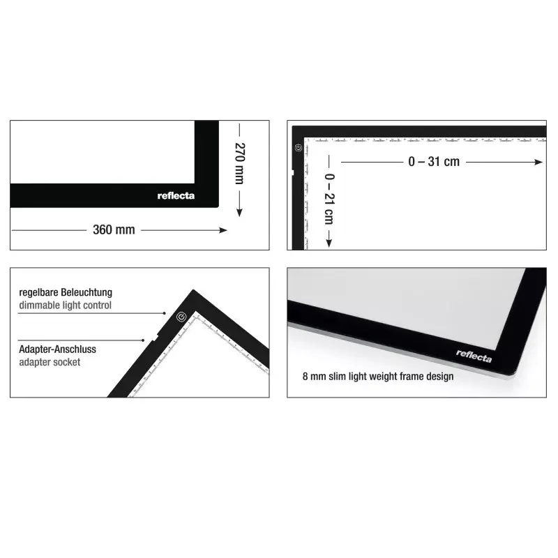 Single picture frame Reflecta LED Light Pad A4 Super Slim Photo 3
