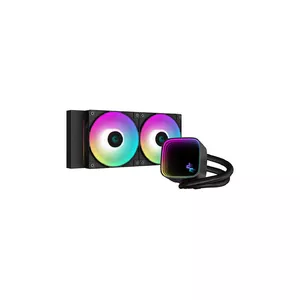All-in-one liquid cooler DeepCool LS520 SE — 3x 120 mm fans, 280x120x27 mm aluminum radiator, 41 cm tubes, copper base, RGB