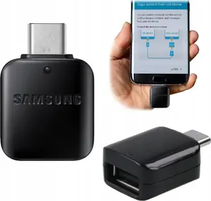 USB Type-C OTG Adapter Samsung EE-UN930 — Black, bulk pack
