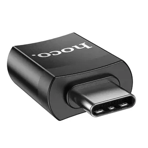 HOCO UA17 USB-C|USB-A OTG adapteris melns