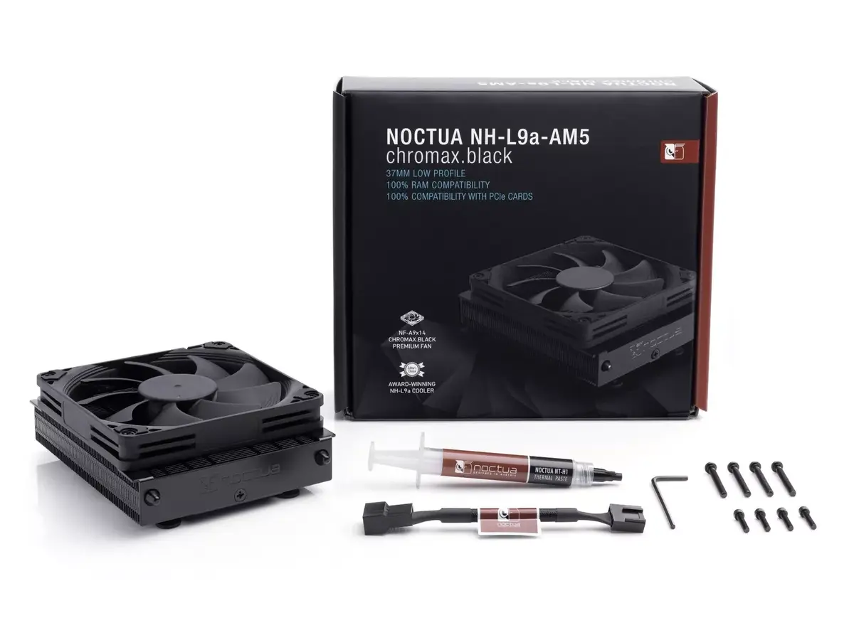 Система охлаждения воздуха Noctua NH-L9A-AM5 CHROMAX.BLACK Photo 4