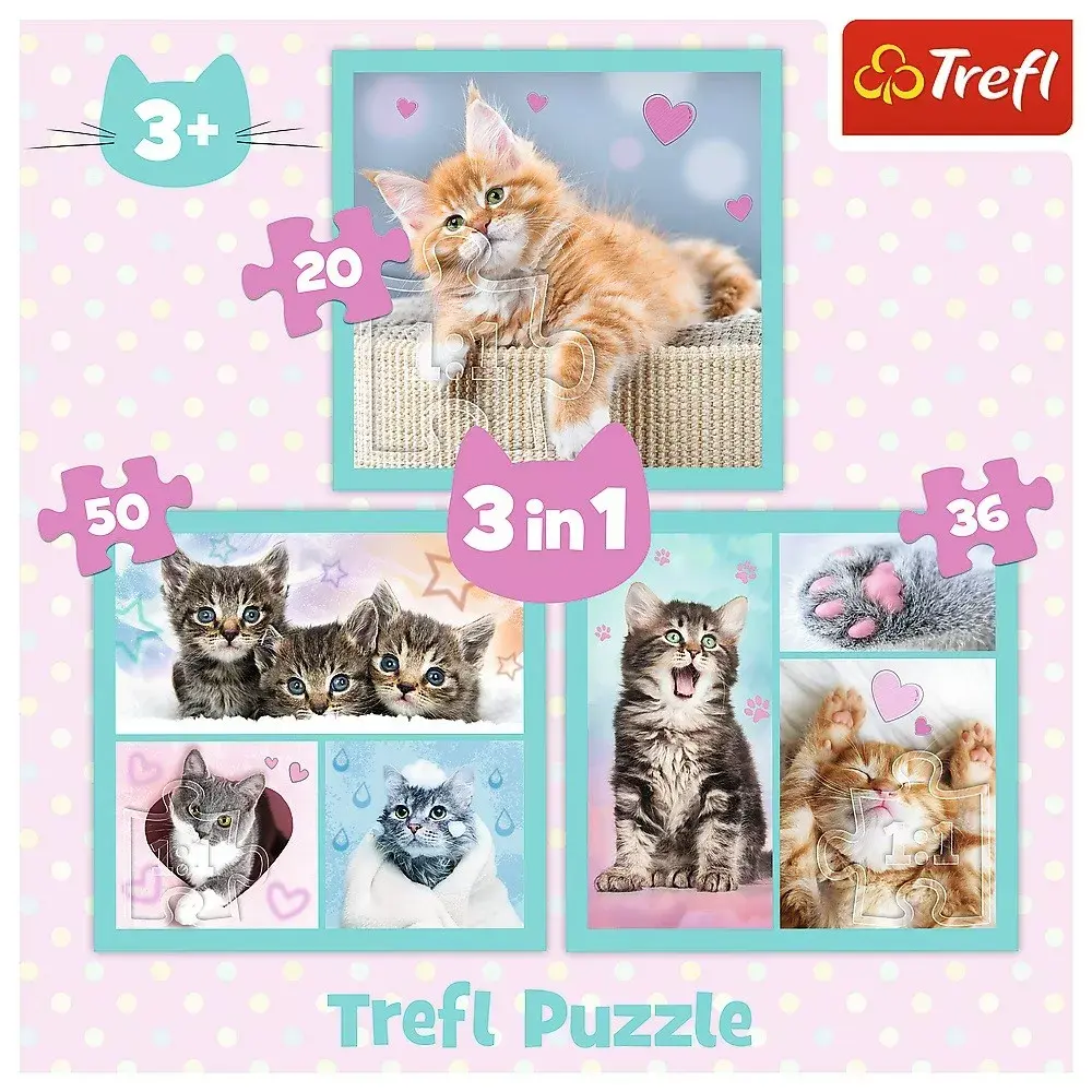 TREFL Puzzle 3w1 Cute pets Photo 5