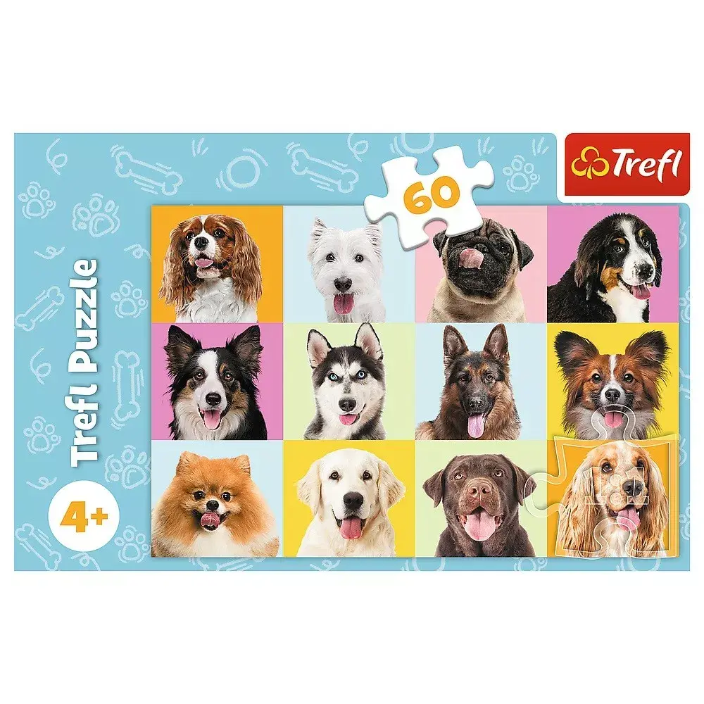 Puzle TREFL Puzzle 60 elements Sweet dogs Photo 3